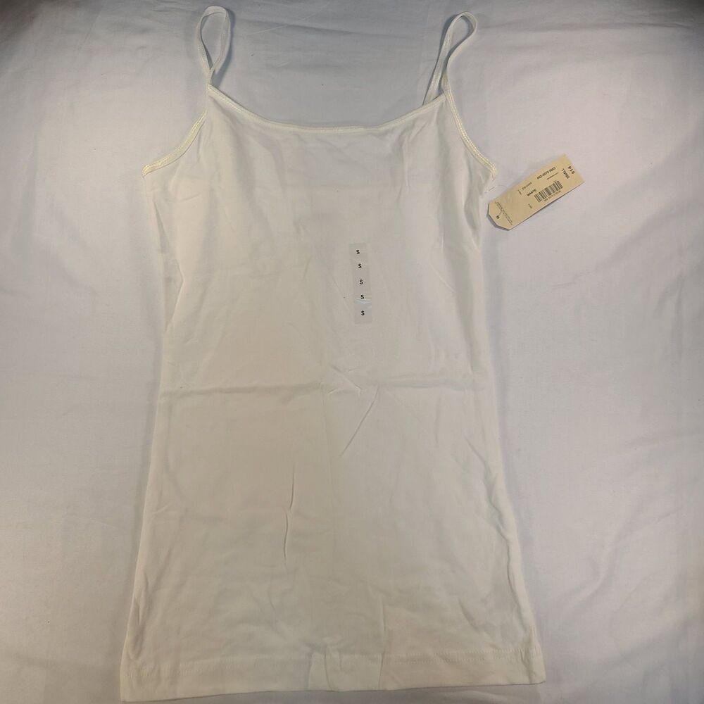 Arizona Jean Co Womens Size Small White Cami Adjustable Straps NWT
